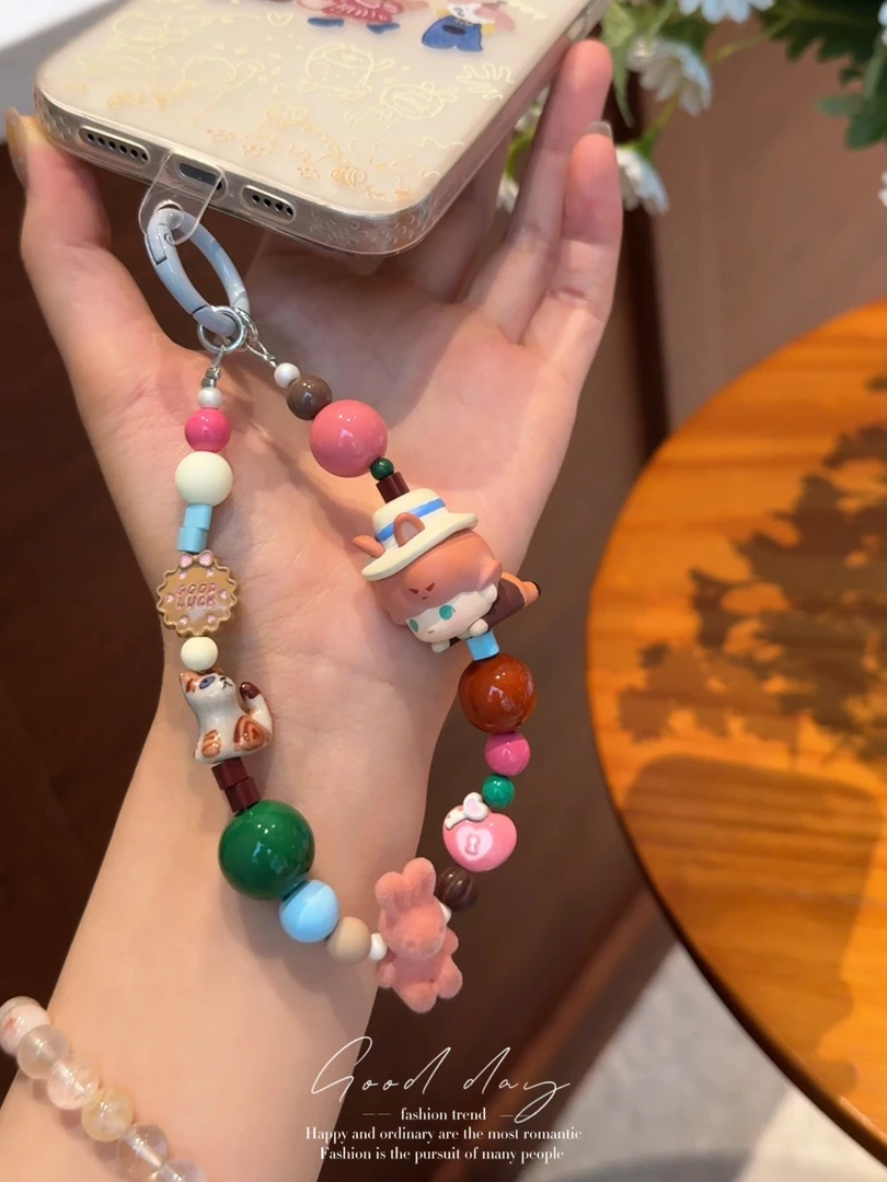 【趴趴小福星DM】潮玩手机壳挂件DIY饰品包挂饰创意个性可爱手机链