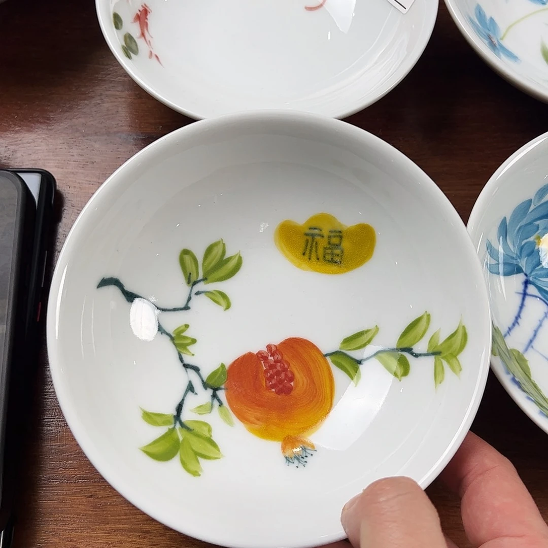 瓷片景德镇陶瓷手工手绘制作