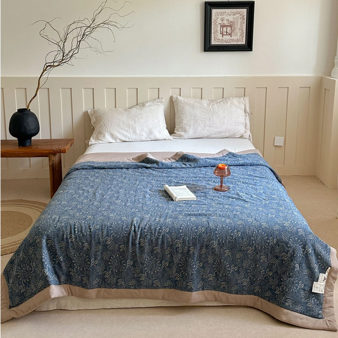 【雅趣】等风来羊绒蛋白夏凉被 亲肤柔软贴身空调被宽包边空调被