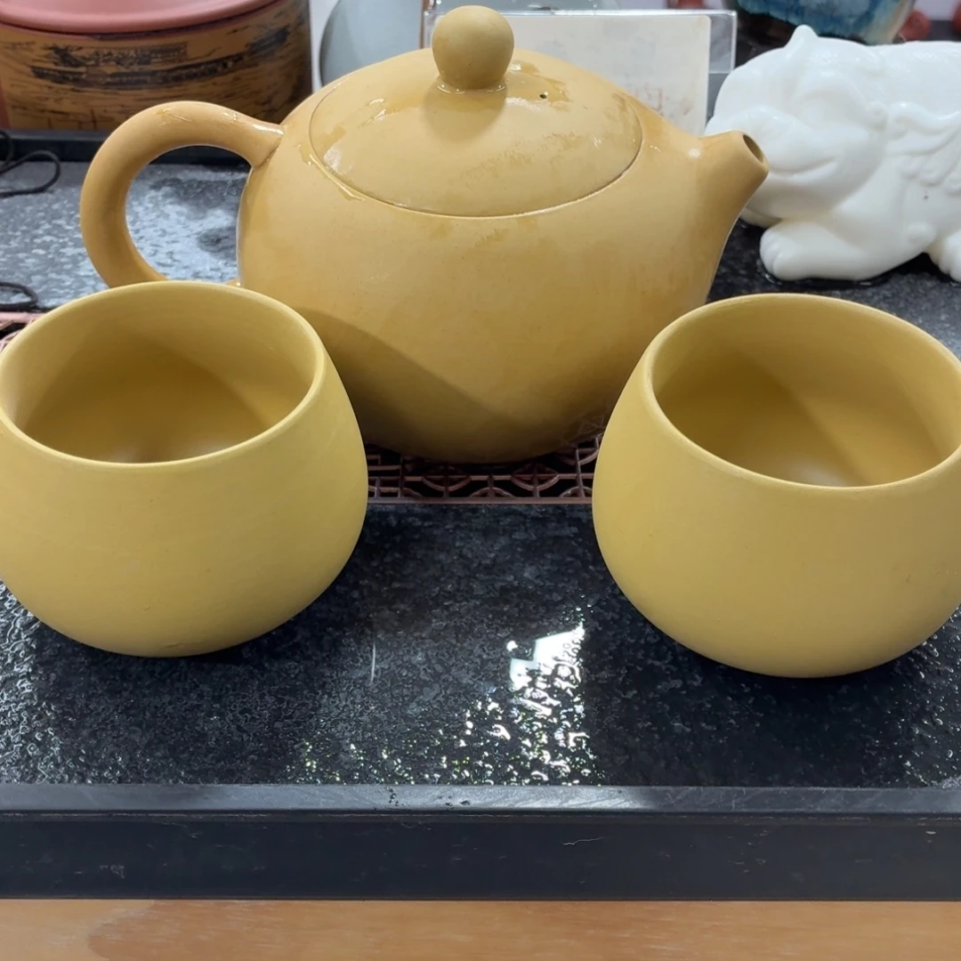 紫砂茶壶400cc 段泥 一壶两杯