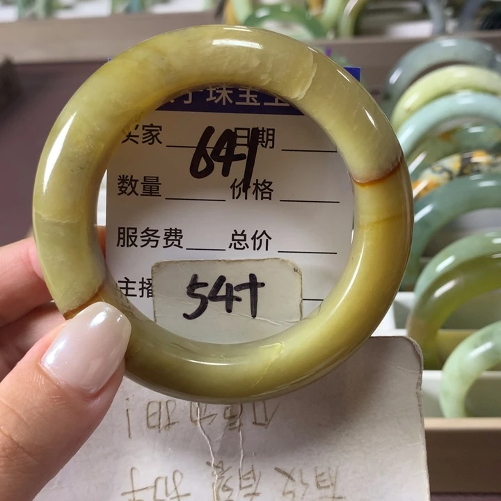 未镶嵌蛇纹石玉手镯641