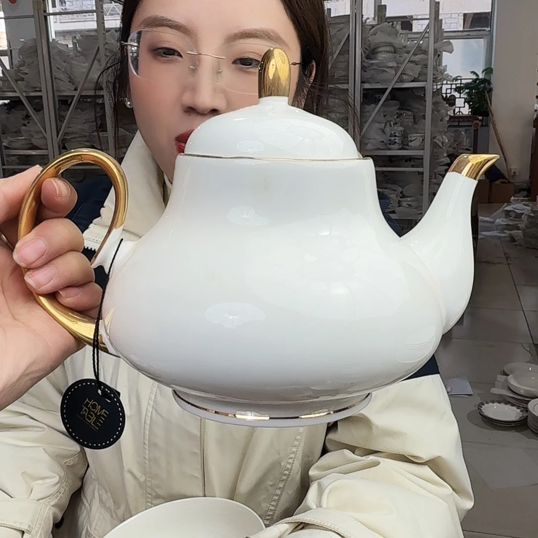 骨瓷茶壶一个瑕疵品不忒不还 39米包邮