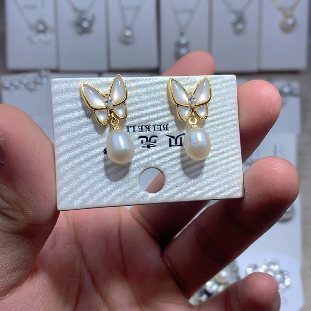 未镶嵌耳饰淡水珍珠