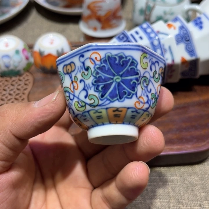 纯手绘精品盖碗杯