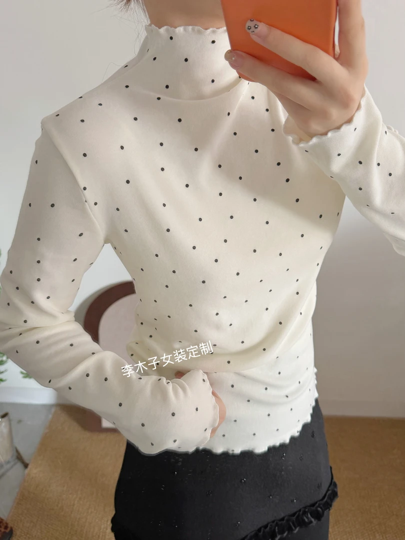木子【波点控磨毛版 】洋气时尚休闲
