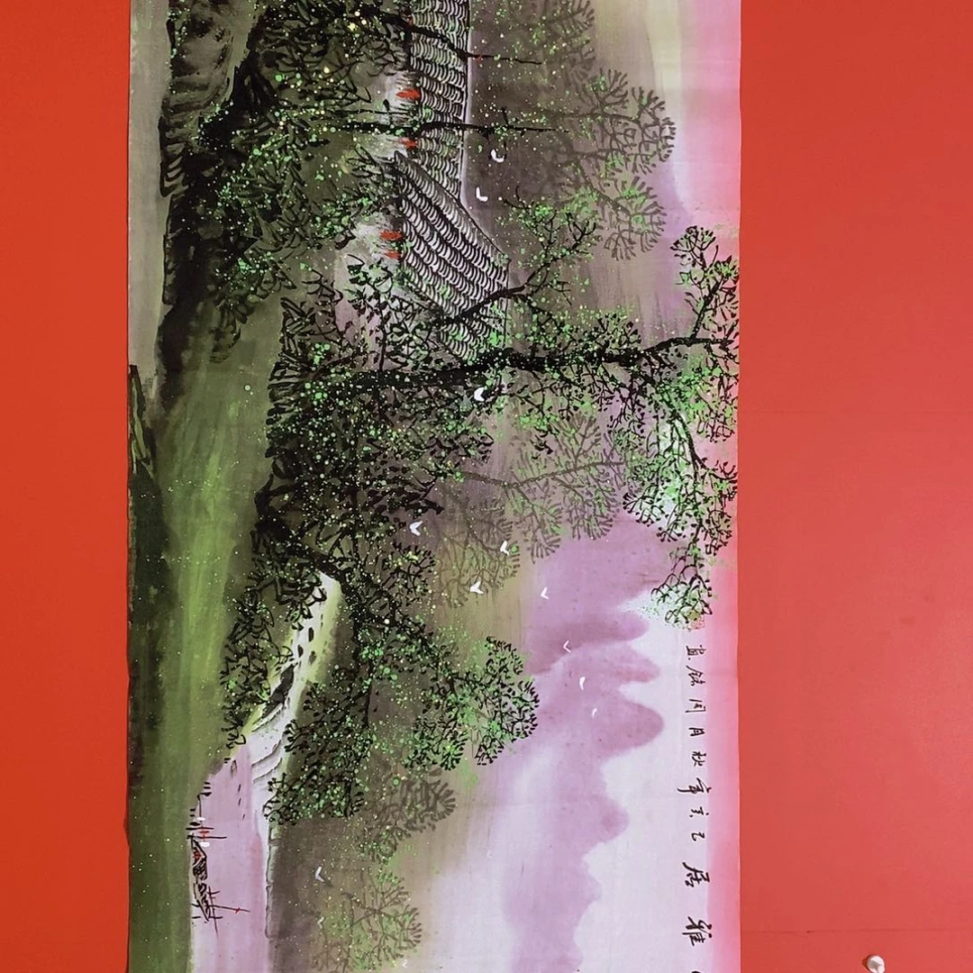 国画山水花鸟国画作品