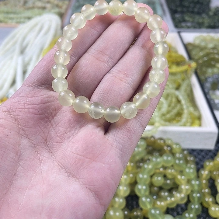 蛇纹石玉未镶嵌手链