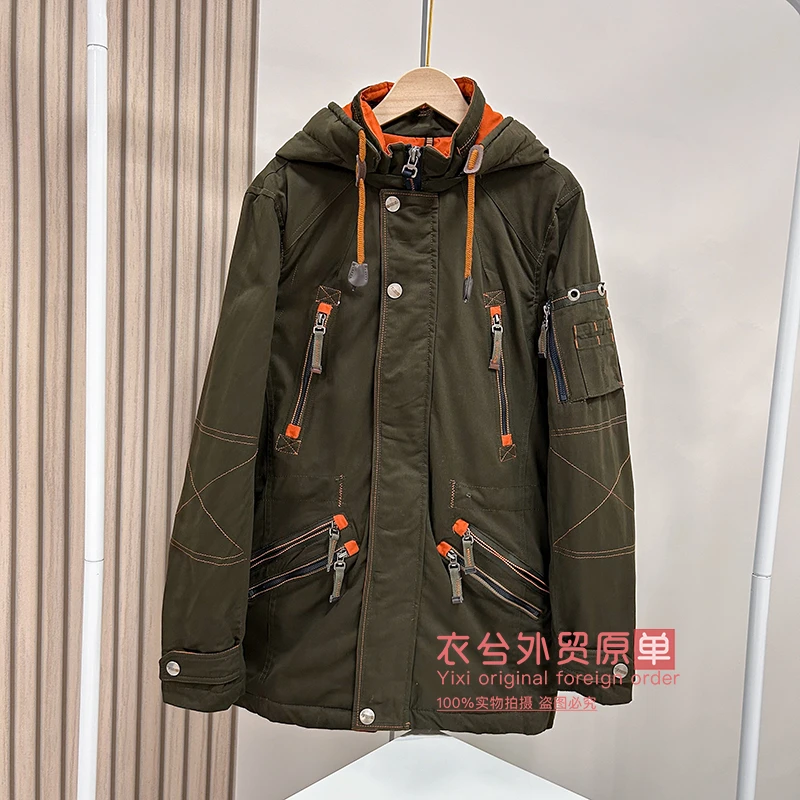 （衣兮三色户外连帽棉服）秋冬情侣款宽松休闲工装棉袄外套G