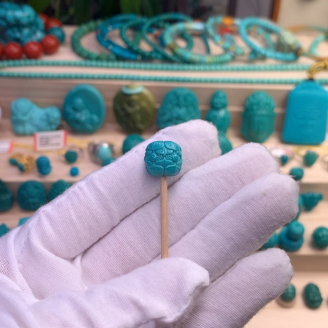 绿松石珠宝半成品未镶嵌