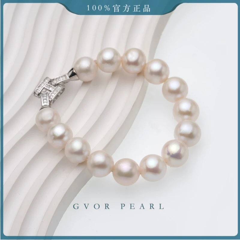 【女神节丨宠粉优选】时尚百搭S925银爆大白珍珠手链 11-14mm C1318