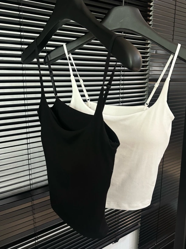 乳胶杯垫莫代尔吊带背心美背
