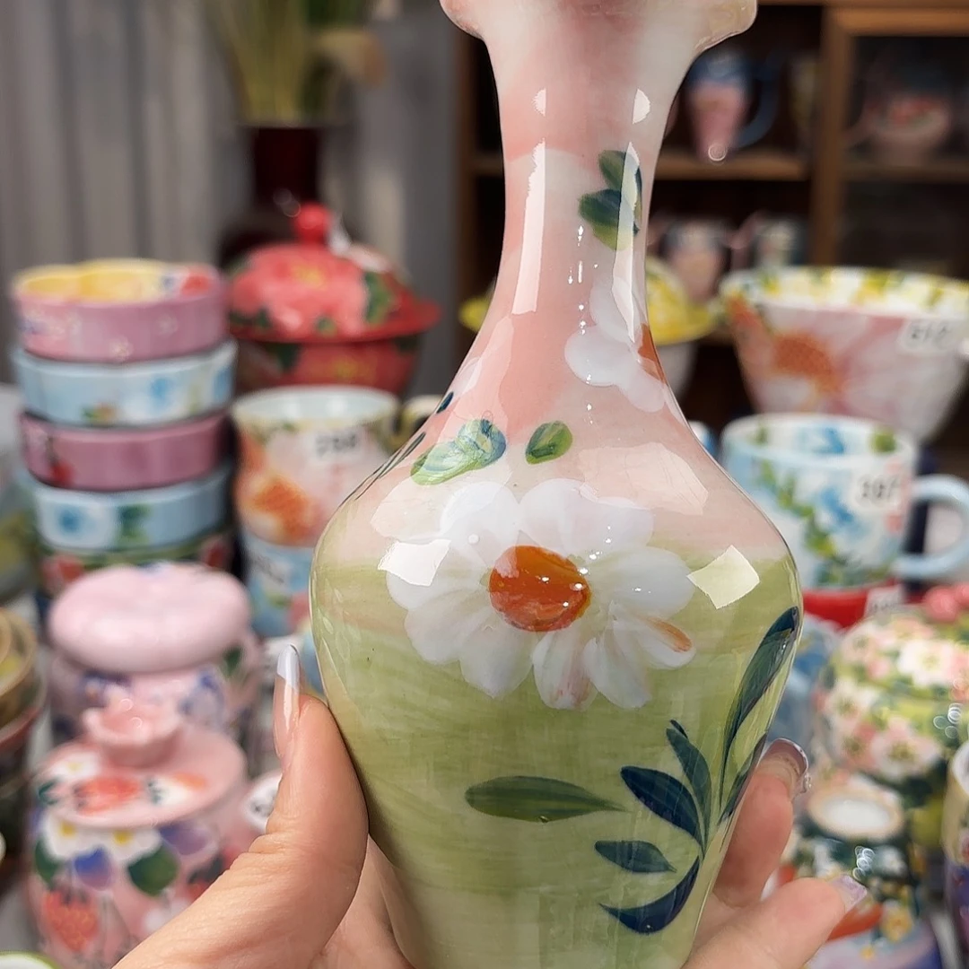 瓷片景德镇手绘高温釉下彩陶瓷茶具