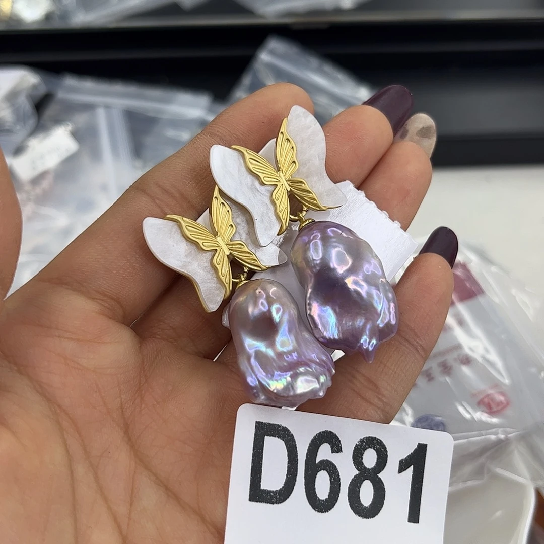 耳饰淡水珍珠合金