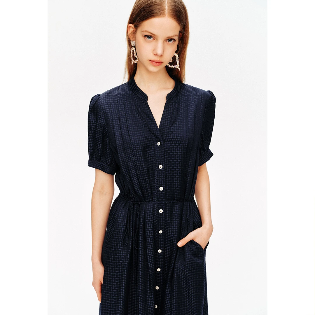 PSALTER诗篇 金标夏季桑蚕丝衬衫连衣裙6C64305113