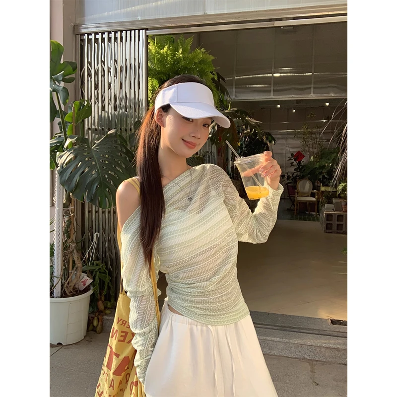 【花开半夏】T恤 时尚百搭通勤显瘦气质短袖T恤252V1800#