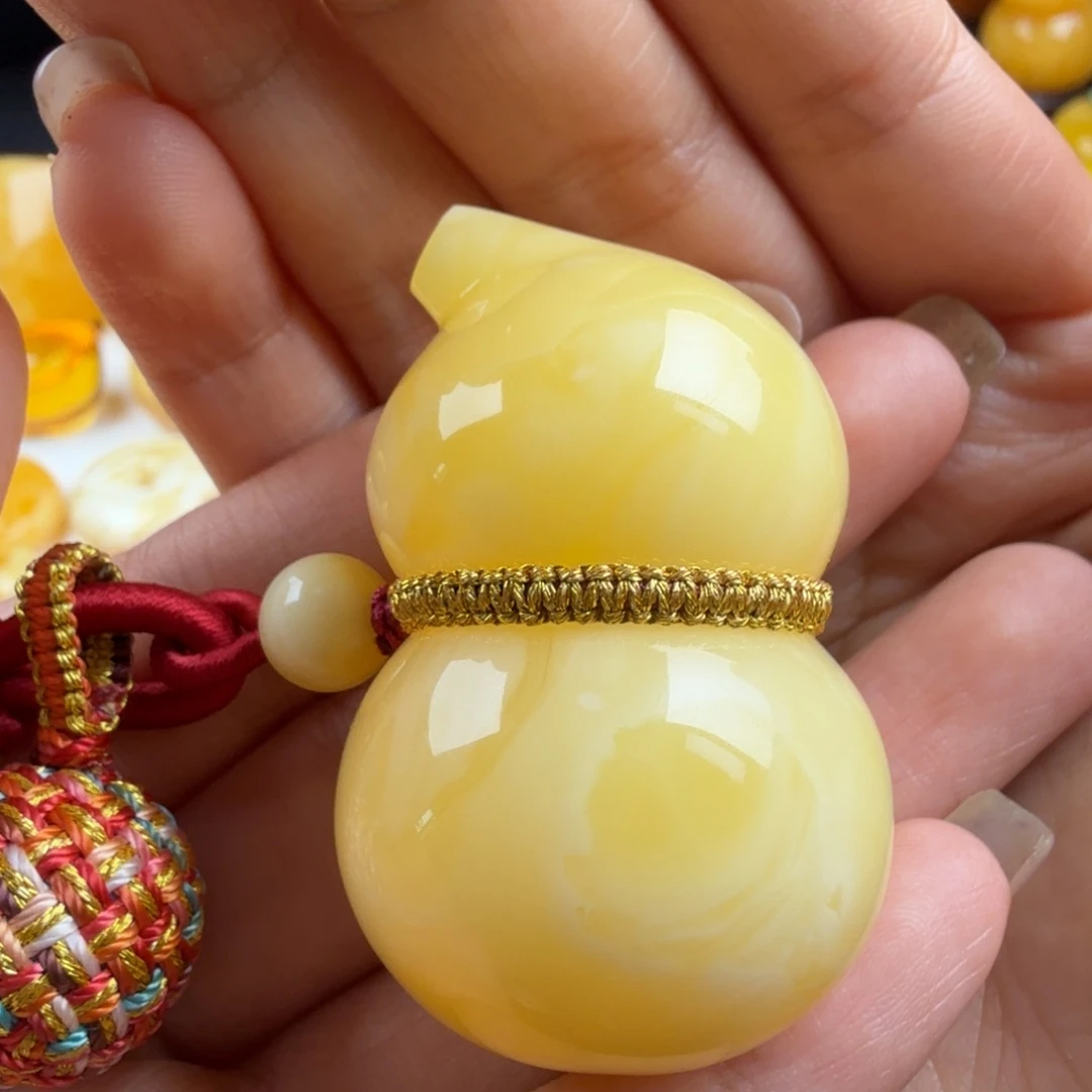 琥珀未镶嵌颈饰纯天然琥珀蜜蜡无优化