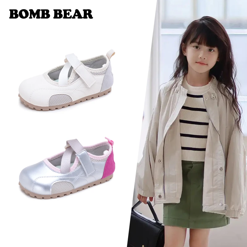 2025年春季新款儿童百搭镂空泡芙德训鞋轻便舒适芭蕾舞鞋 G528 QZ