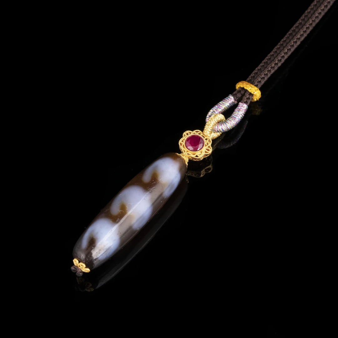 员格格【CrazyFriday】活动定制·18K金/五福玛瑙项链/NGG05129