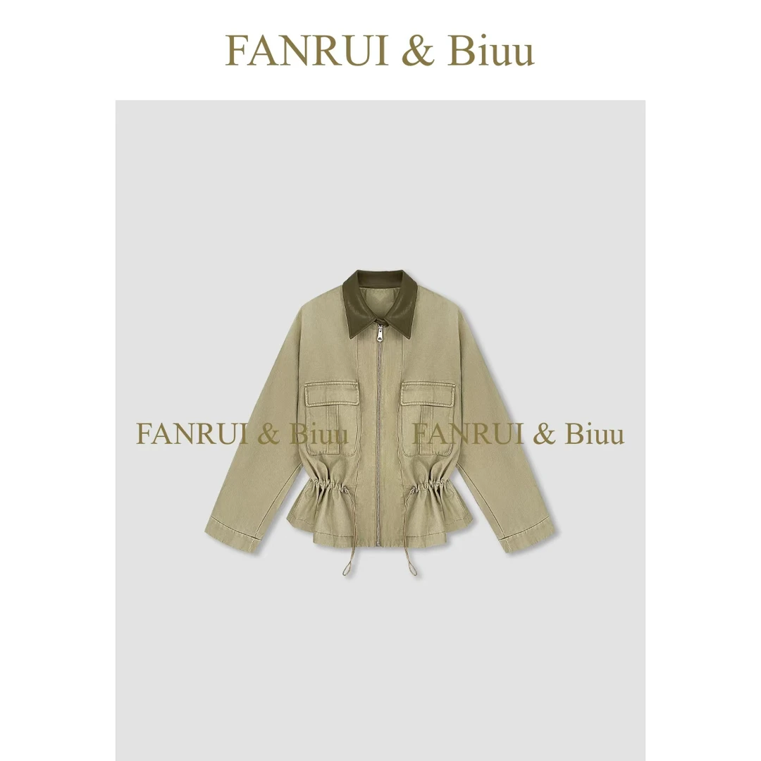 FANRUI/泛芮「绾风之姿」立领收腰显瘦洋气高级感风衣外套女B18281