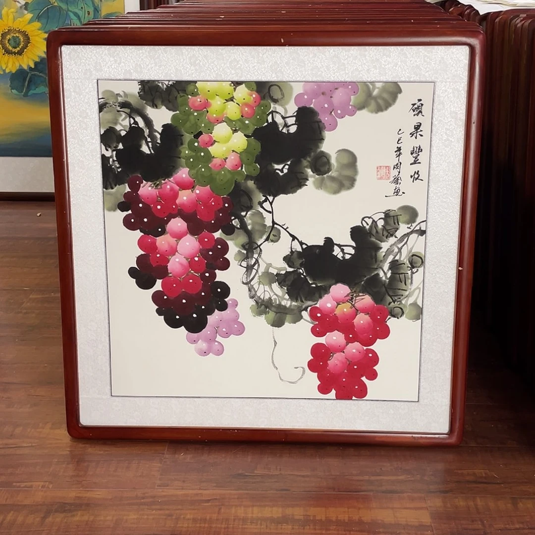 国画带框尺寸63*63厘米
