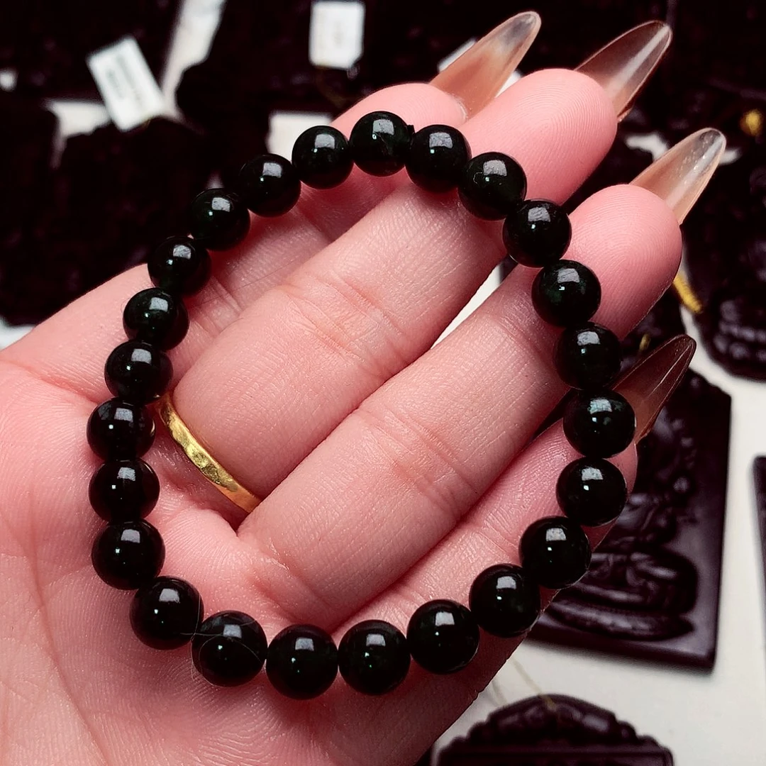 翡翠未镶嵌颈饰天然缅料a货手串卡7.6