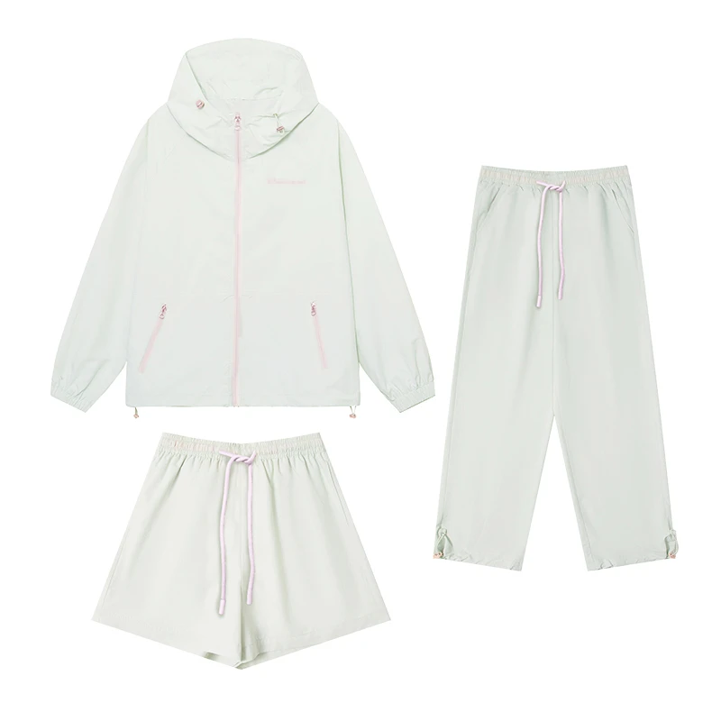 【薇哥内部自营】 【UPF50+防晒套装】上衣+短裤+长裤三件套