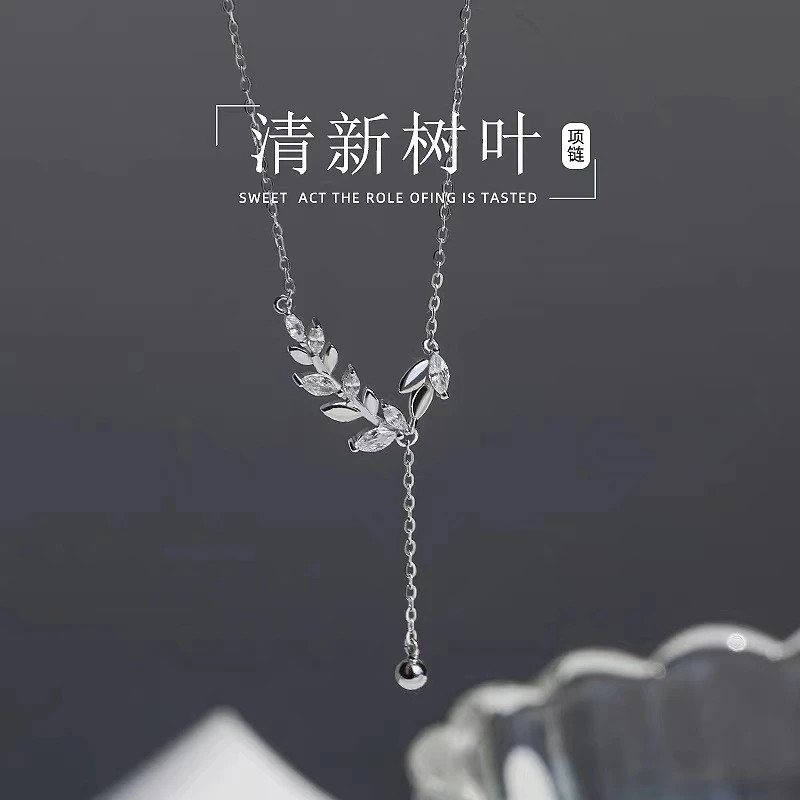 链子925银 【春枝梦语】麦穗流苏项链016