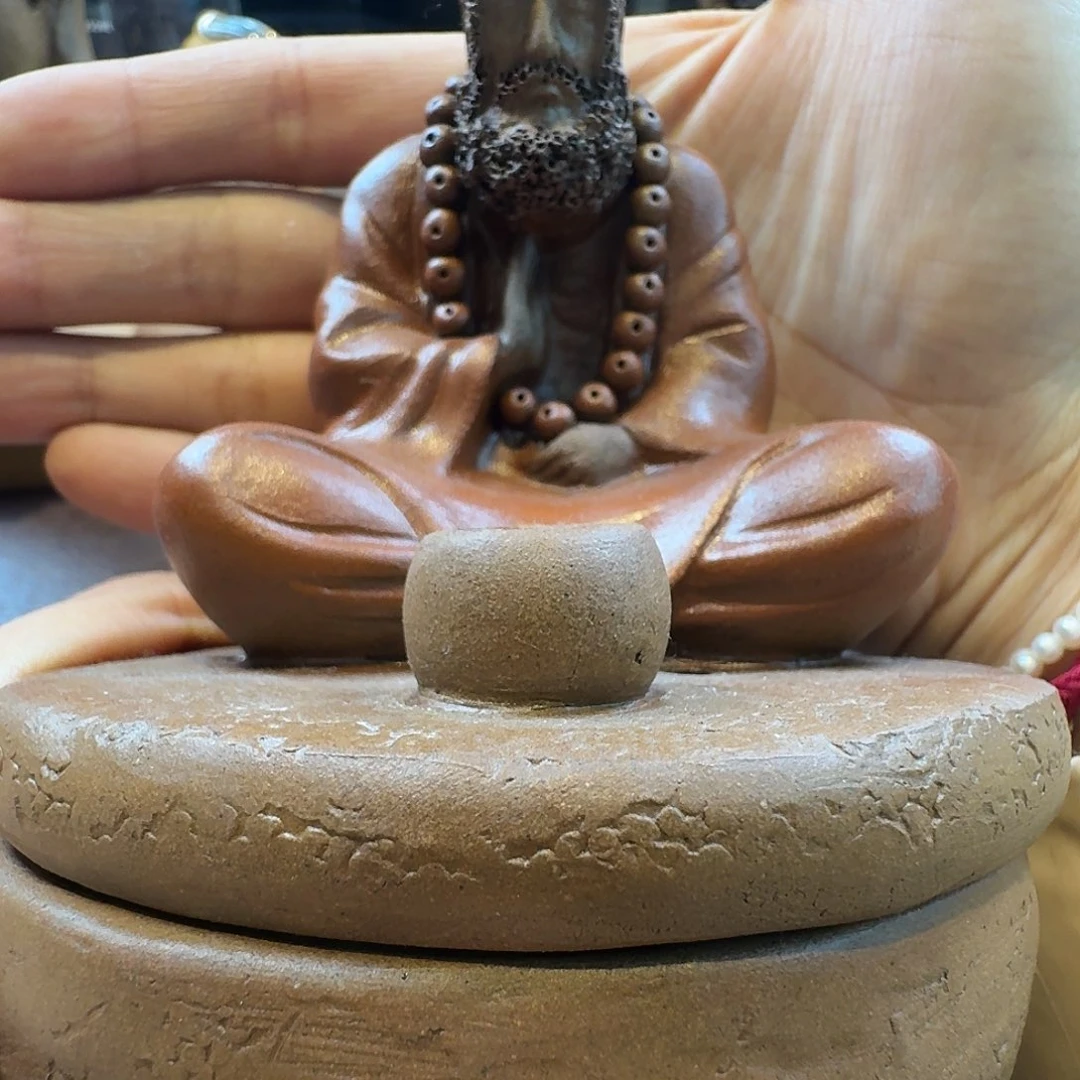 紫砂茶宠逆***丈达摩香炉