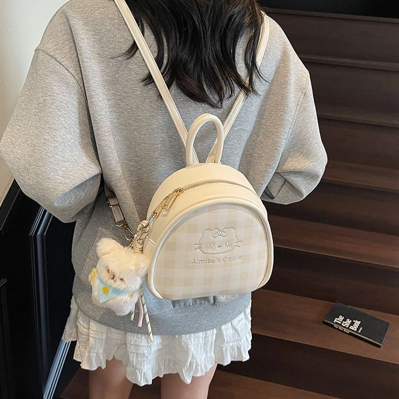 韩系出游双肩小包包女2025新款小巧轻便旅游高颜值高级感小众GVA