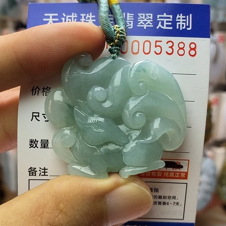 翡翠未镶嵌颈饰每天