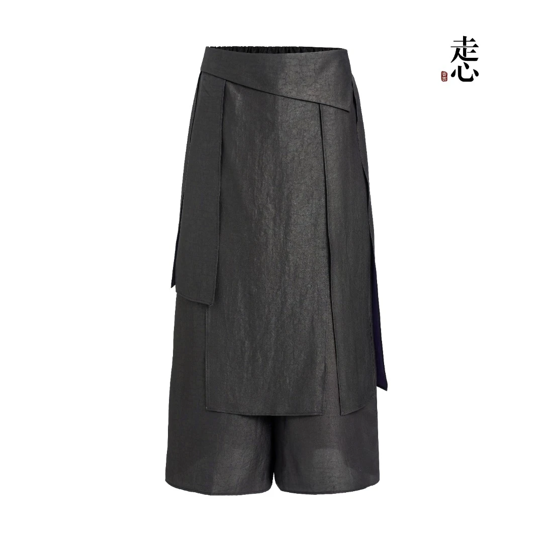 【香云走心】龟裂纹香云纱五片裤23ZWF058