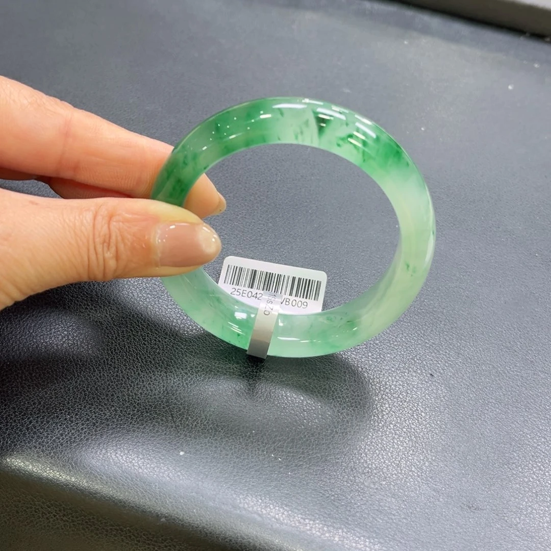 石英质玉（非洲翠）未镶嵌手镯➕小玥54