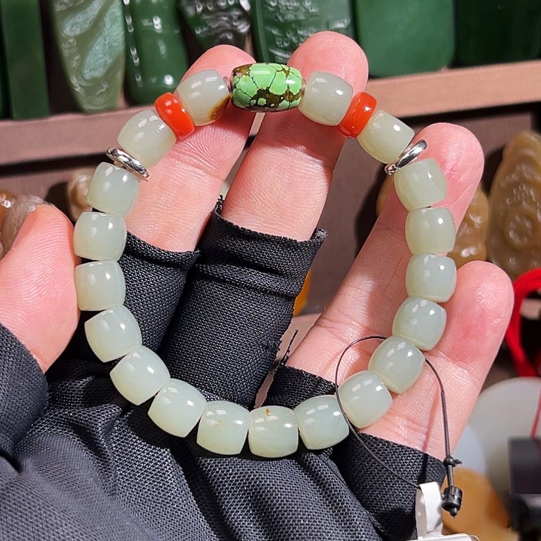 和田玉手串未镶嵌辽****司