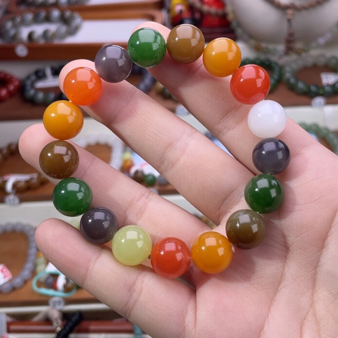 和田玉未镶嵌手串12mm