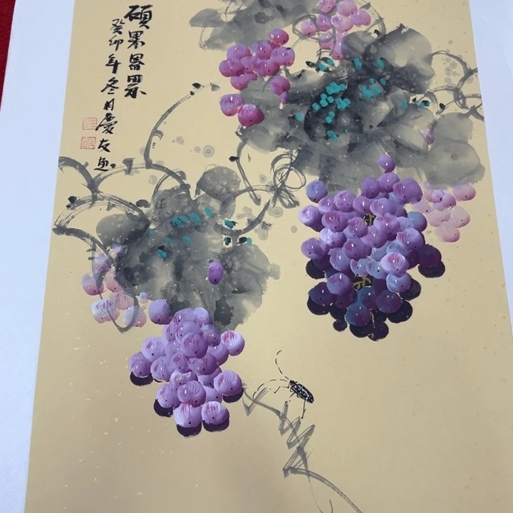 国画手绘图标图的