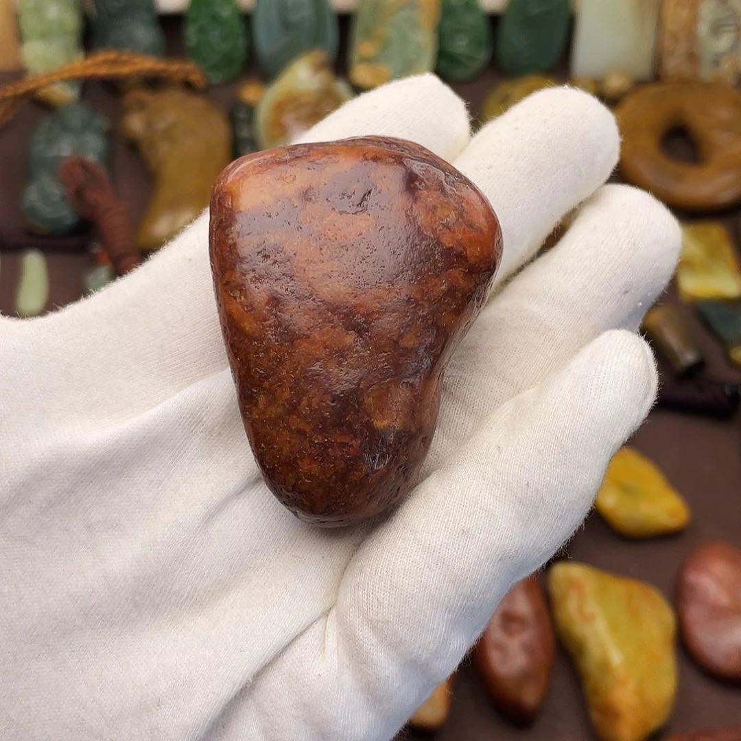 岫岩河磨玉（透闪石质玉）未镶嵌颈饰