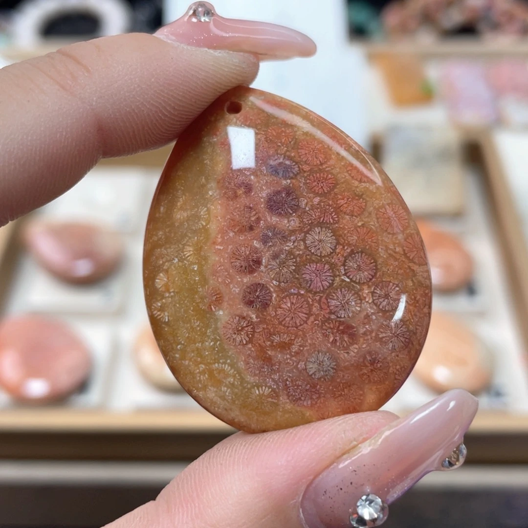 硅化珊瑚（珊瑚玉）手链未镶嵌用****3334