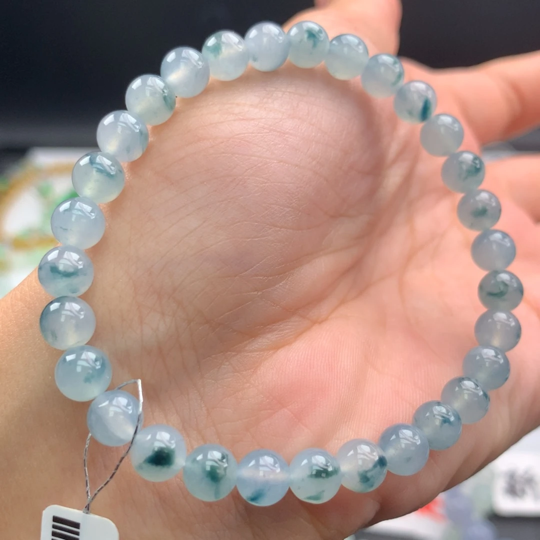 翡翠未镶嵌毛衣链