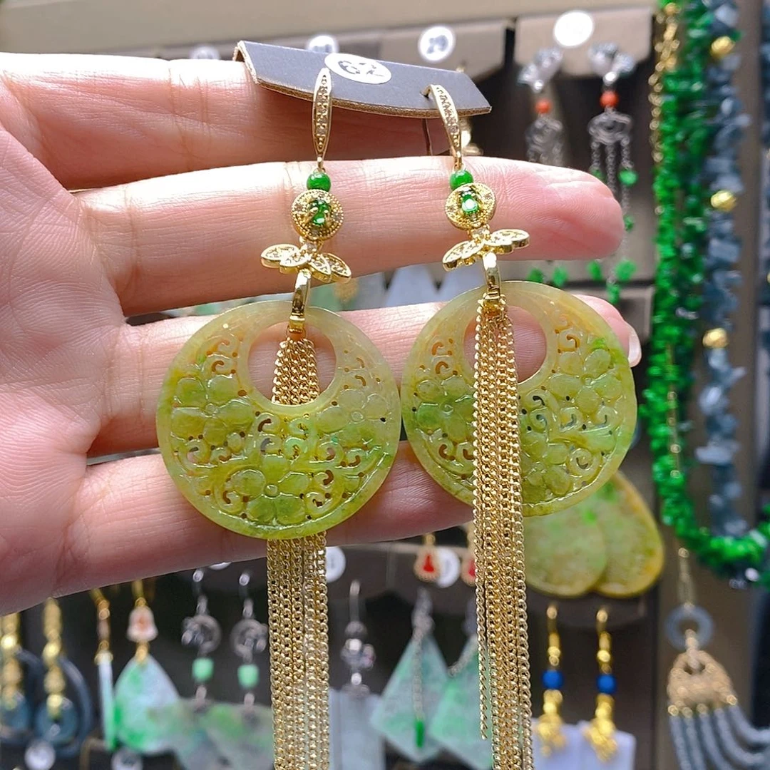 未镶嵌翡翠耳饰翡翠