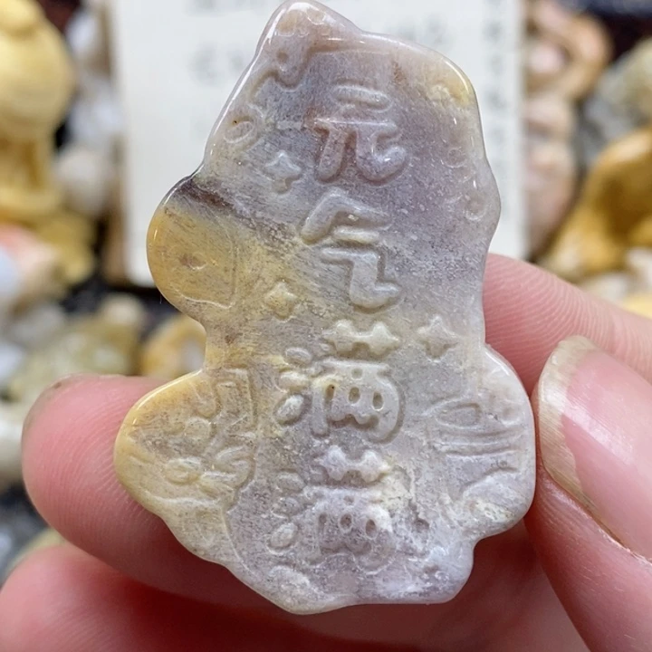 颈饰未镶嵌硅化珊瑚（珊瑚玉）