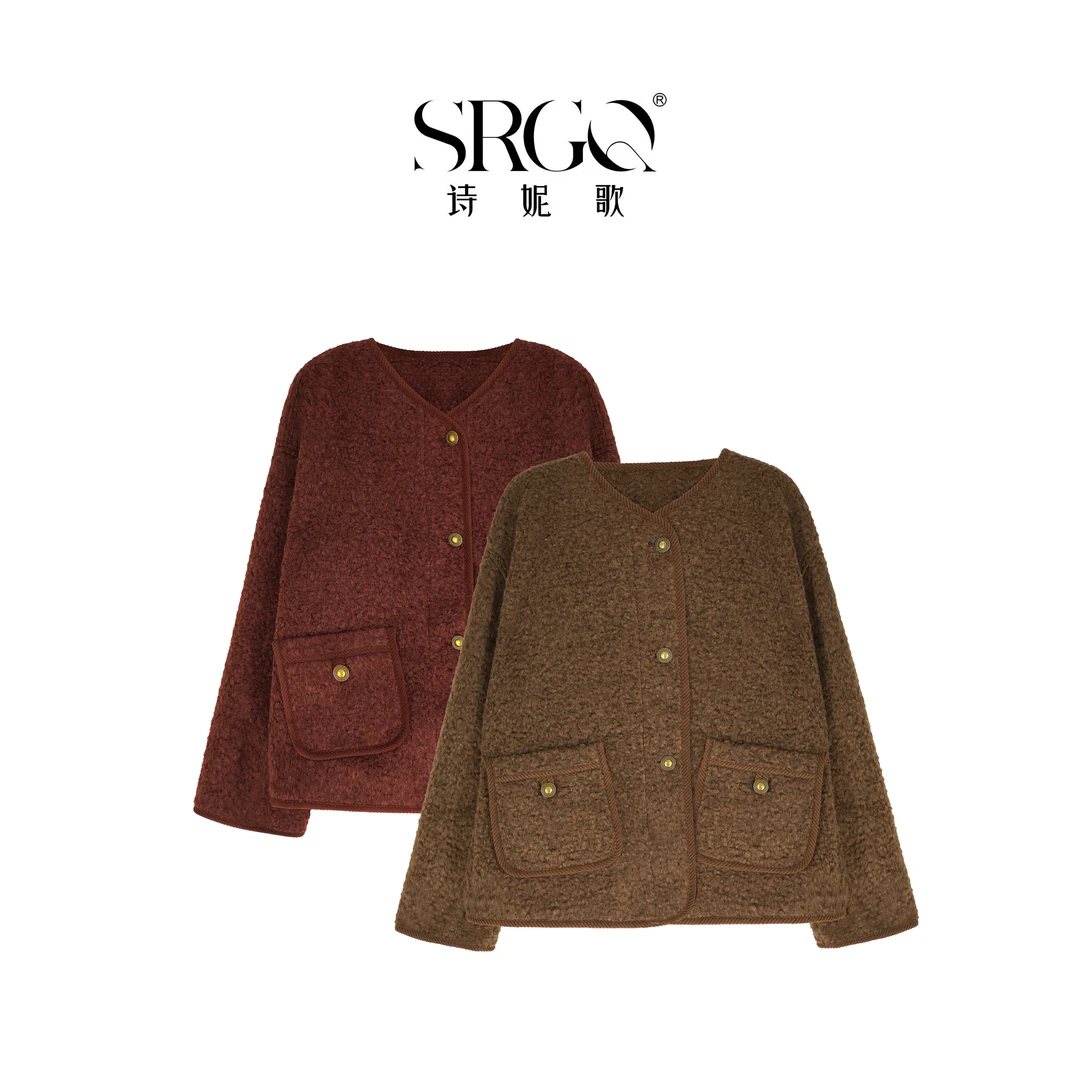 诗妮歌24AW定制 | 【藤曼】贵气千金香风冬季加厚款外套