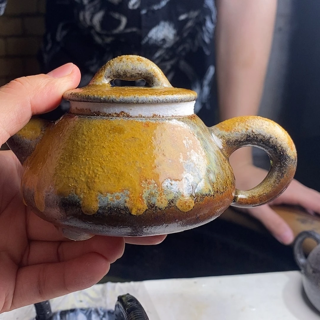 茶壶紫砂紫砂柴烧壶
