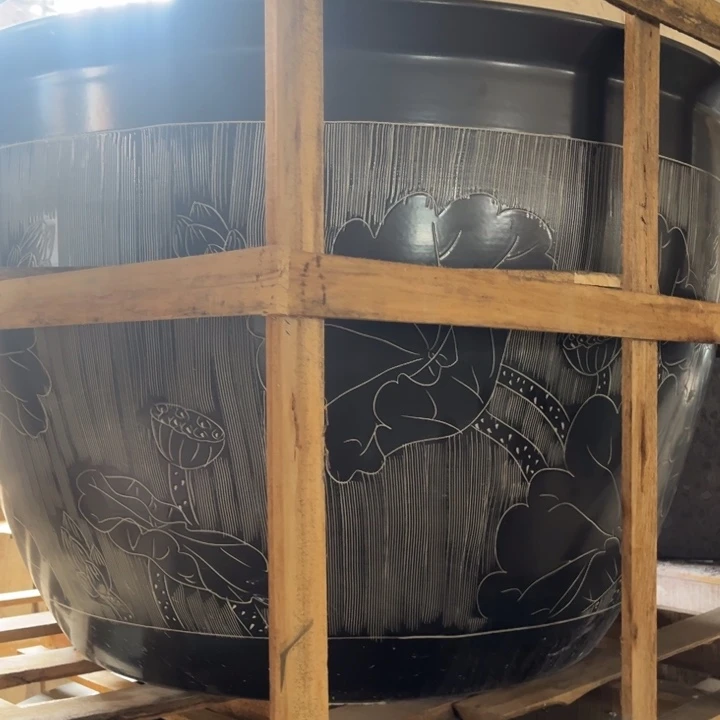 用***3瓷片景德镇陶瓷大缸120*80特价瑕疵