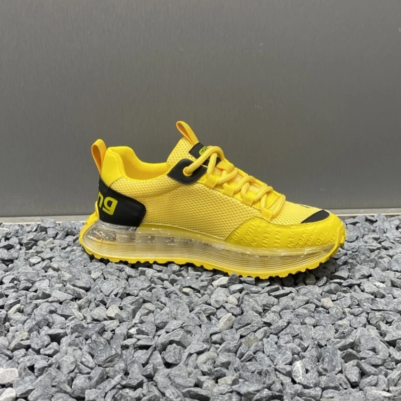 男鞋2025春季新款透气休闲运动鞋防滑软底网面鞋男士时尚百搭潮鞋