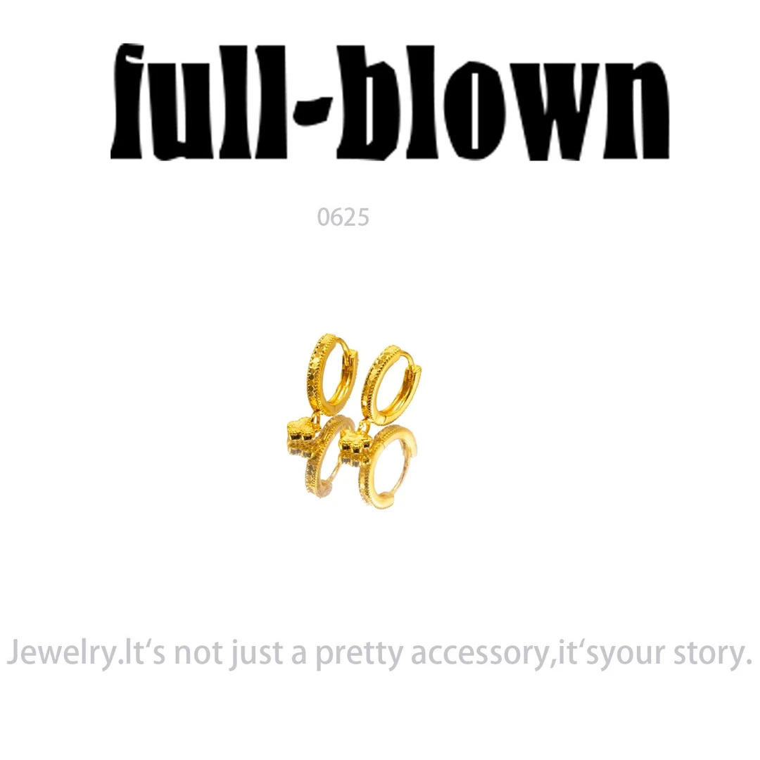 铜合金耳饰 时尚气质轻奢耳环新款小众设计高级感耳钉耳饰～0625