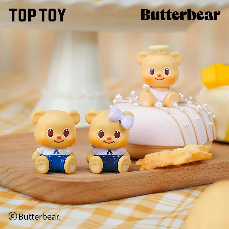 【米米欧气拆盒】黄油小熊MINI魔法坐坐系列手办盲袋桌面摆件可爱