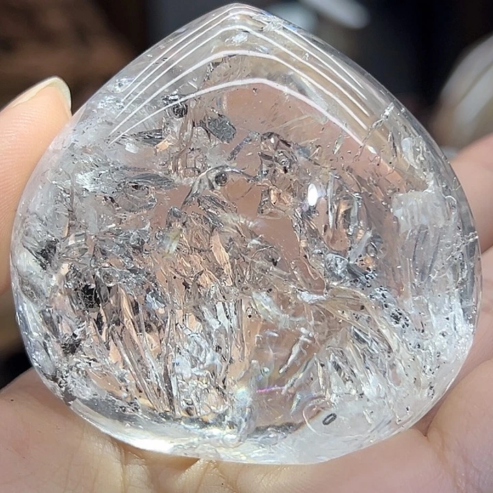 爆彩流沙活水胆未镶嵌水晶