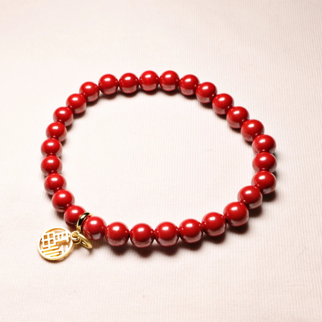 合成金属手链 蛇年专属帝*王*砂守护手串纯手工气质百搭款