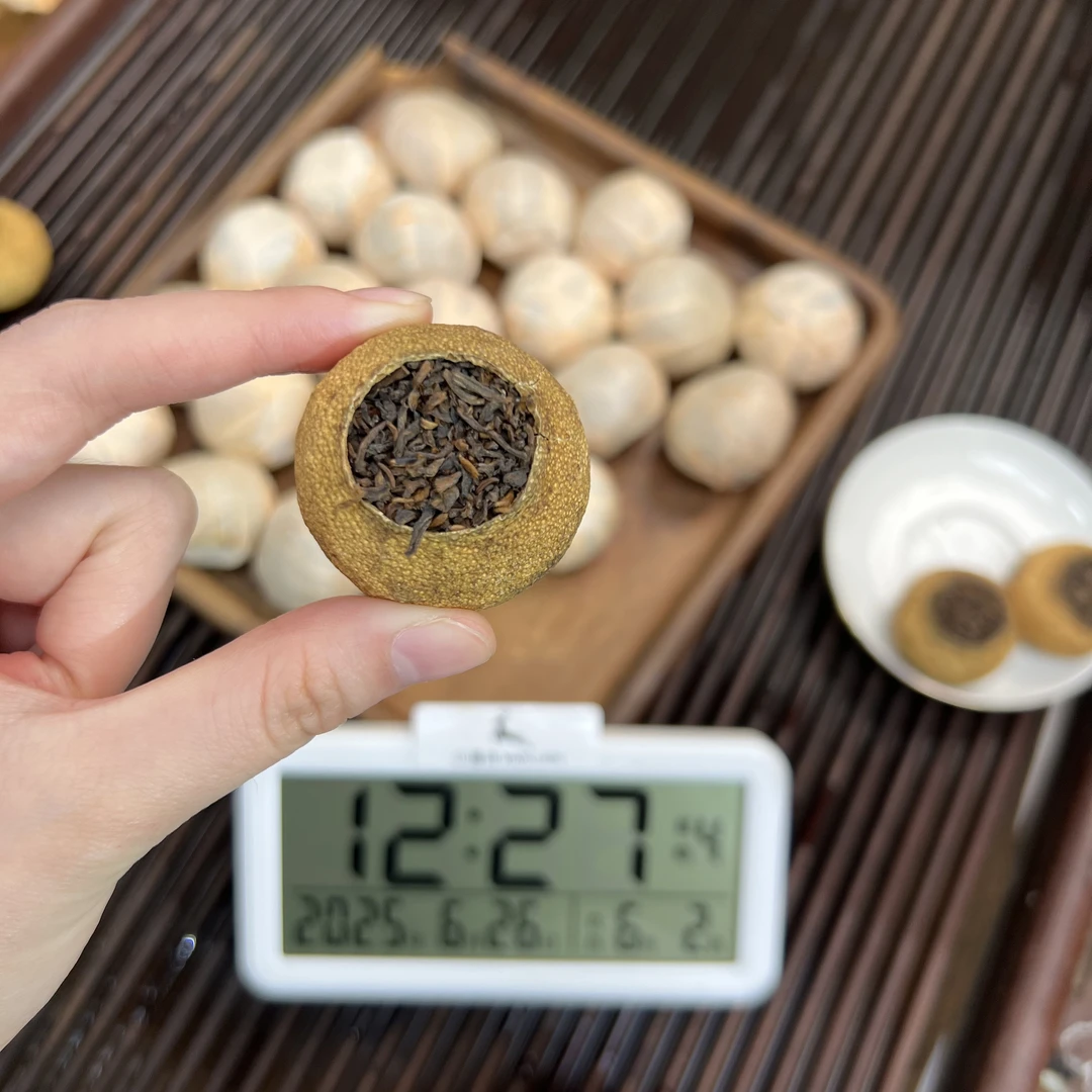 新会小青柑 ① 小鹿收茶 新会柑普 熟普里料 6月26/2