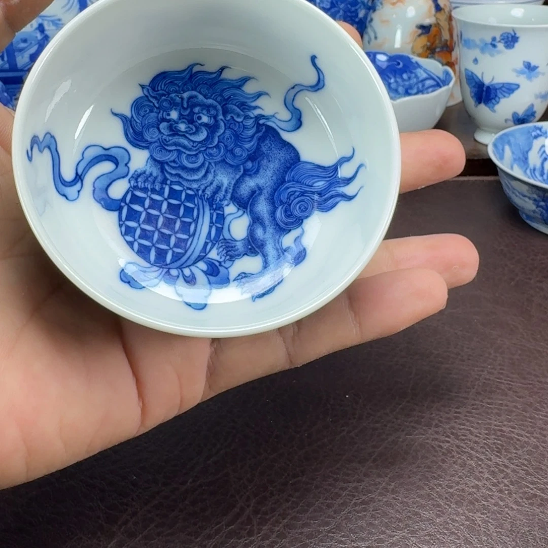 不***.瓷片当代景德镇陶瓷手绘茶具